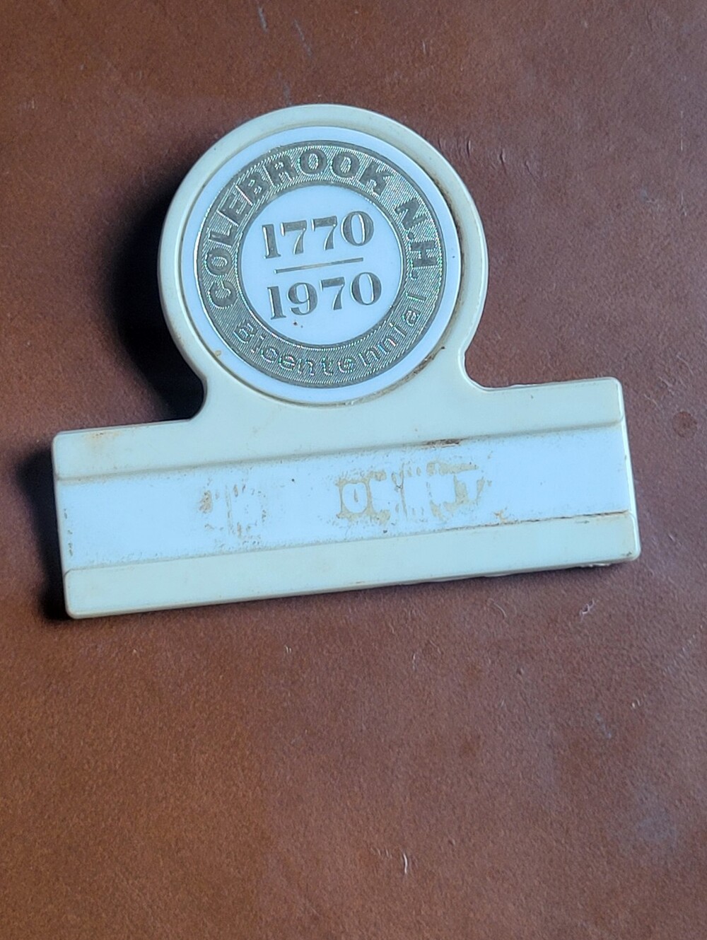 1970 Colebrook New Hampshire NH Bicentennial 200th Anniversary Name Badge